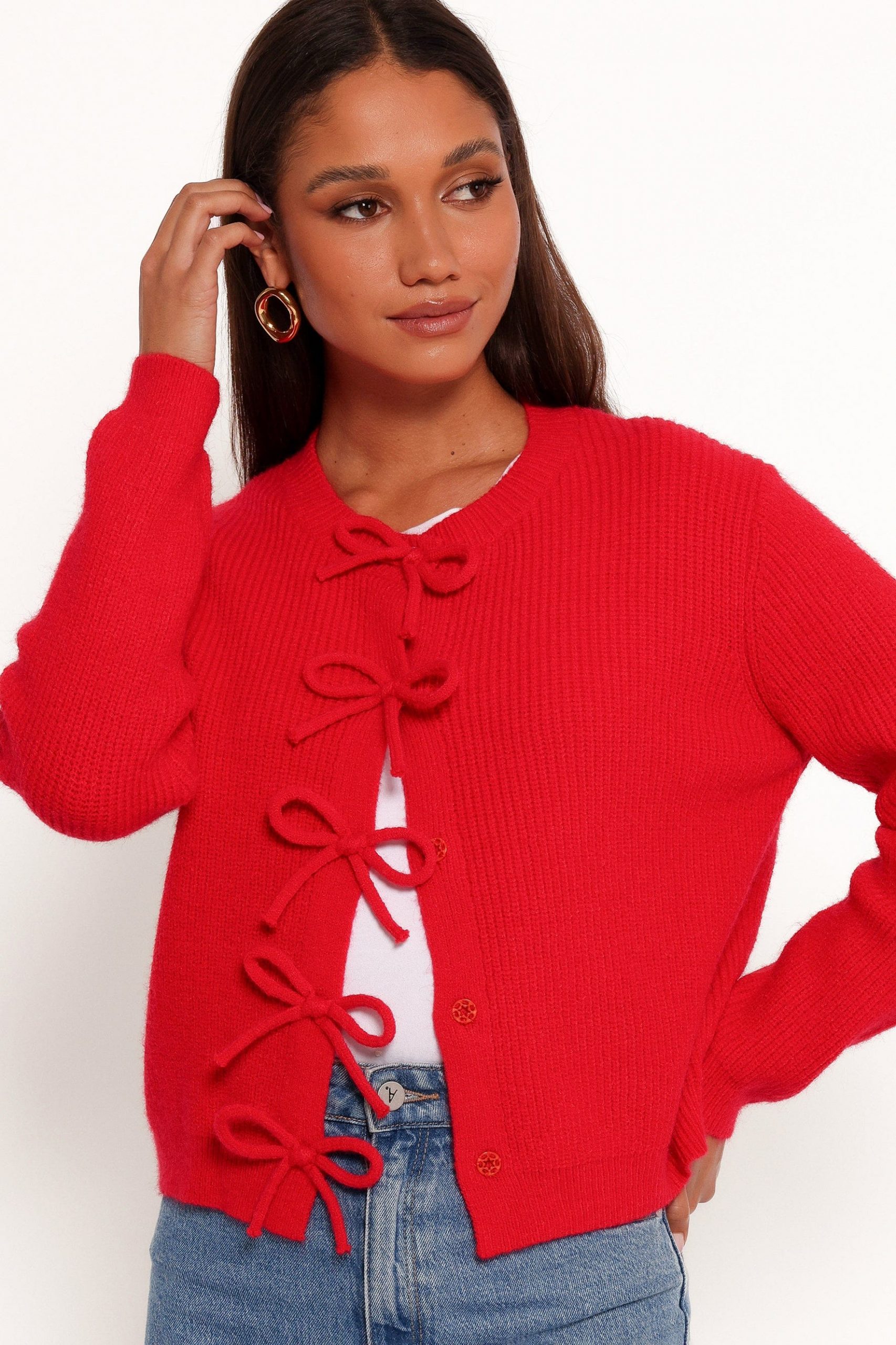 Wilde Bow Front Cardigan - Image 2